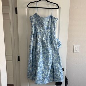 Derek Lam Blue and White Floral Dress